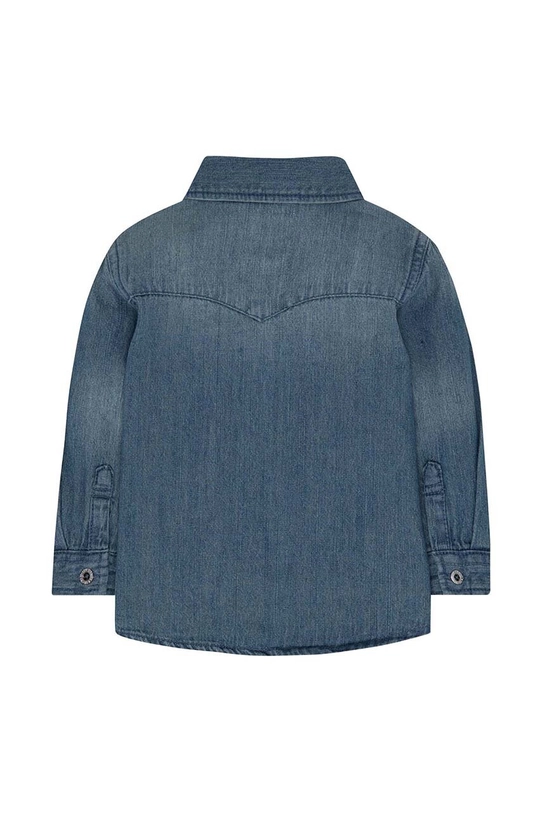 Levi's koszula bawełniana niemowlęca 6E6866 turkusowy AW24