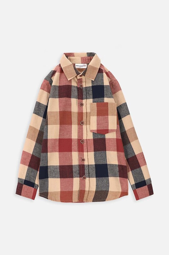 Παιδικό βαμβακερό πουκάμισο Coccodrillo casual κόκκινο ZC3136101ATK