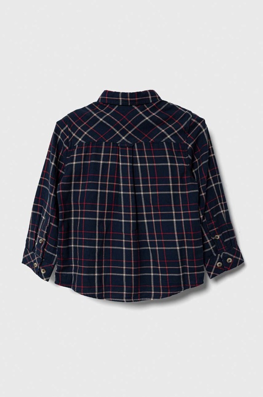 Detská bavlnená košeľa zippy 3105614101 tmavomodrá AW23