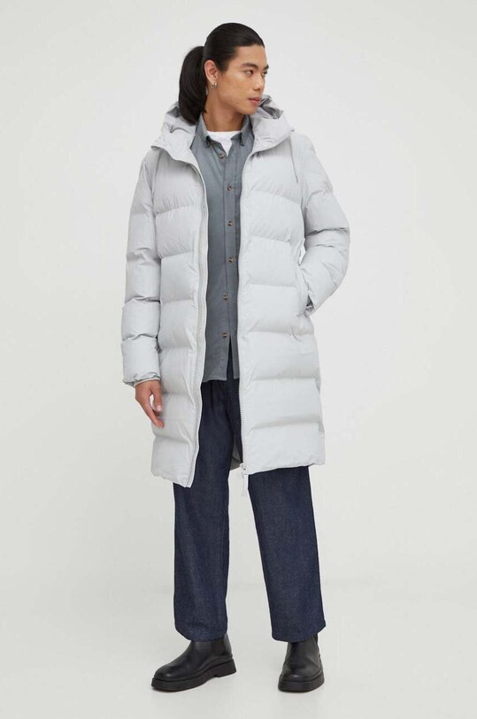 Pamučna košulja Bruuns Bazaar BBM2292 siva AW23