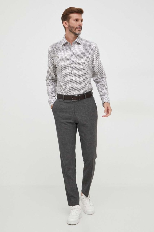 Odzież Seidensticker koszula bawełniana 01.642290 biały