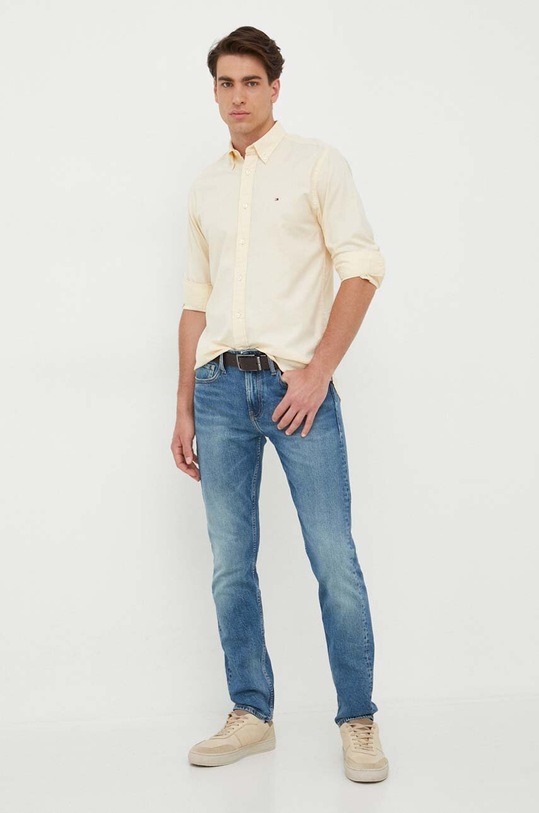 Odzież Tommy Hilfiger koszula MW0MW29968 beżowy