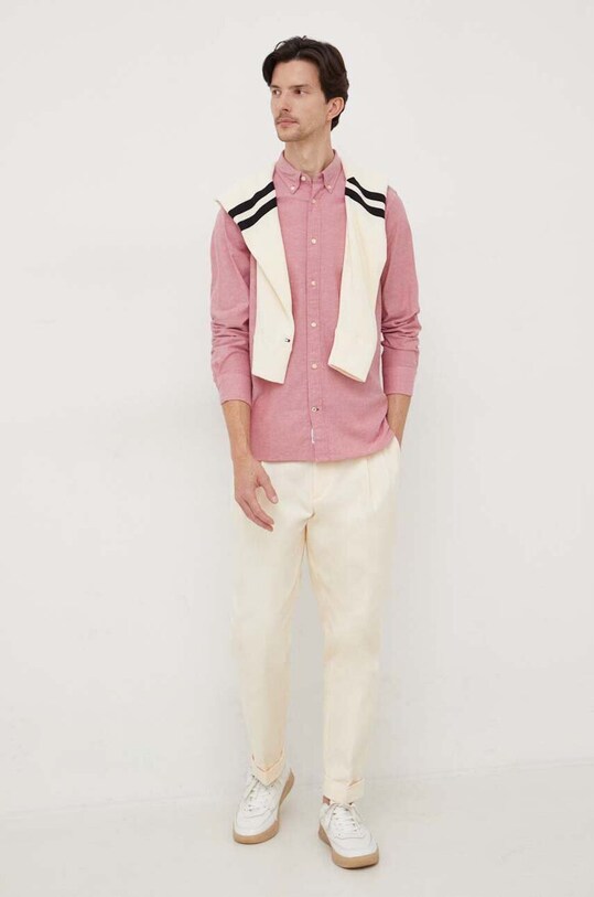 Tommy Hilfiger koszula MW0MW29968 czerwony SS24