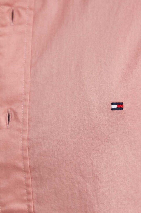 Tommy Hilfiger cămașă din bumbac MW0MW30934 roz AW24