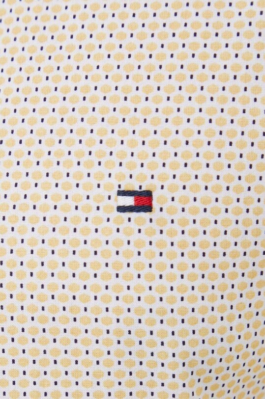 Βαμβακερό πουκάμισο Tommy Hilfiger MW0MW31774 κίτρινο