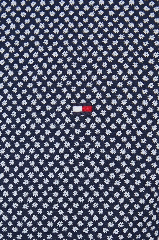Βαμβακερό πουκάμισο Tommy Hilfiger MW0MW32386 σκούρο μπλε AW23