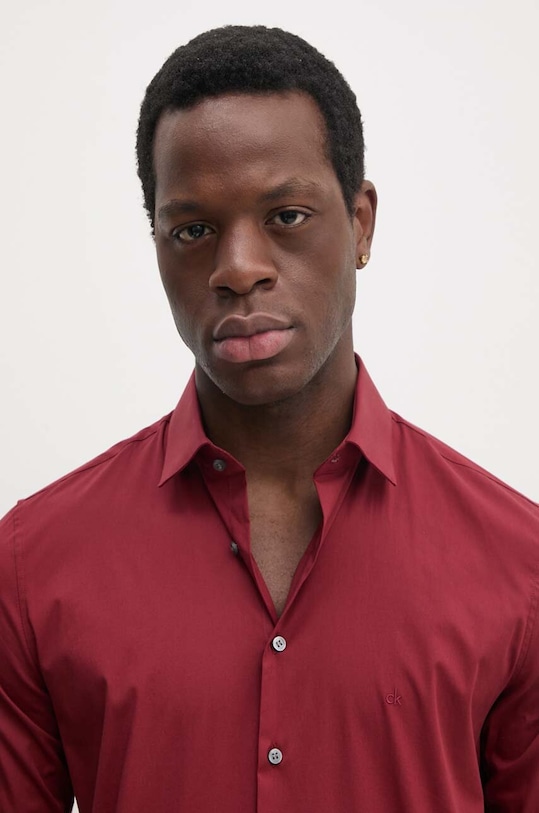 Košile Calvin Klein slim červená K10K108229