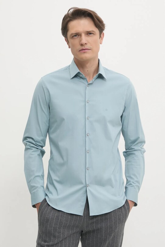 Рубашка Calvin Klein голубой K10K108229