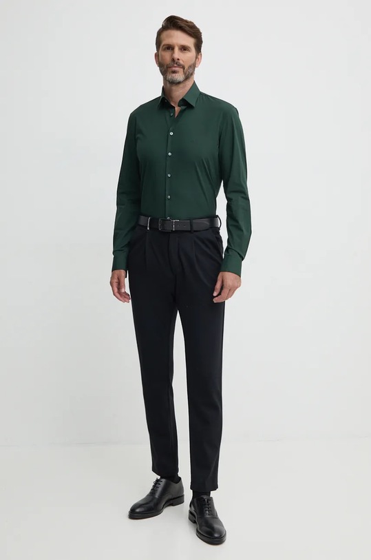 Calvin Klein koszula K10K108229 zielony SS25
