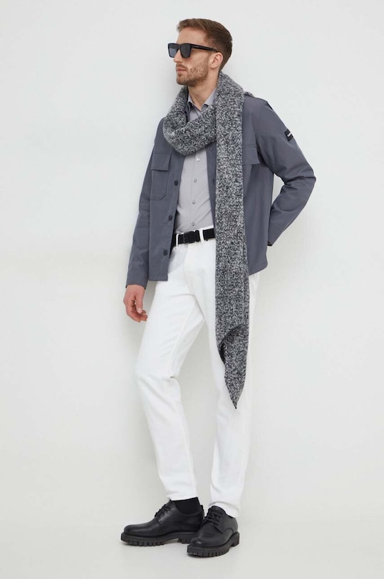 Košulja Calvin Klein K10K108229 siva SS25