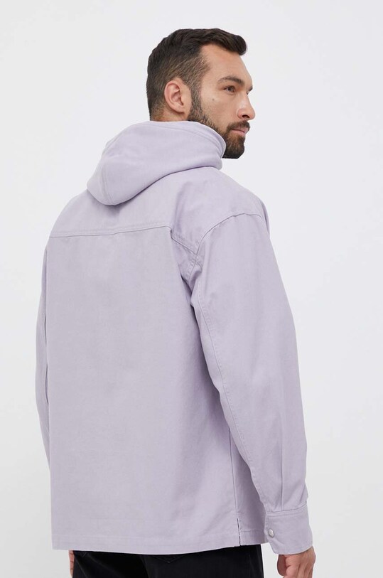 Oblačila Bombažna srajca Calvin Klein Jeans J30J323515 vijolična