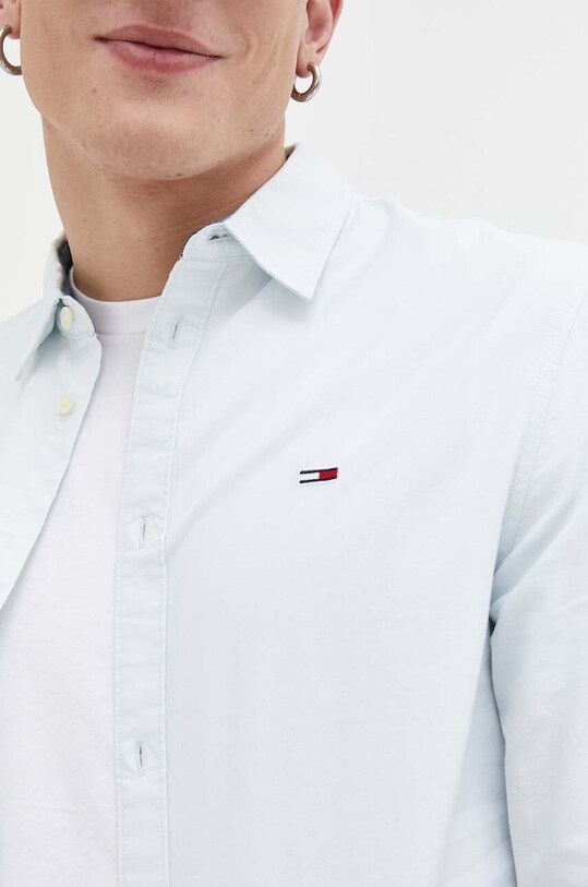 Tommy Jeans koszula bawełniana DM0DM15408 niebieski