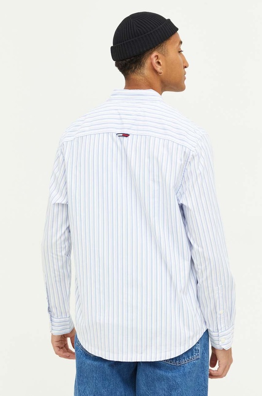 Tommy Jeans koszula bawełniana niebieski DM0DM16610