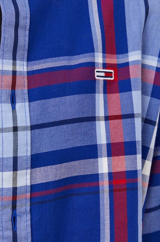 Tommy Jeans camasa din bumbac DM0DM16612 bleumarin AW23