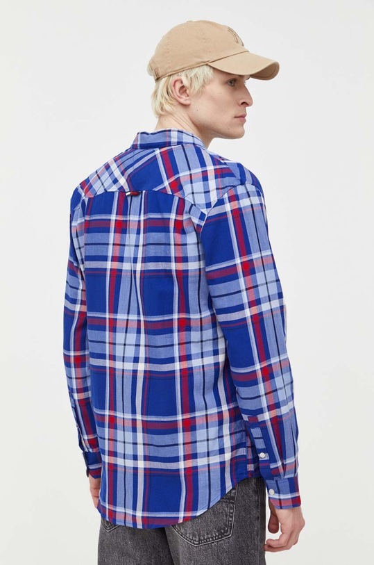 Tommy Jeans camasa din bumbac bleumarin DM0DM16612