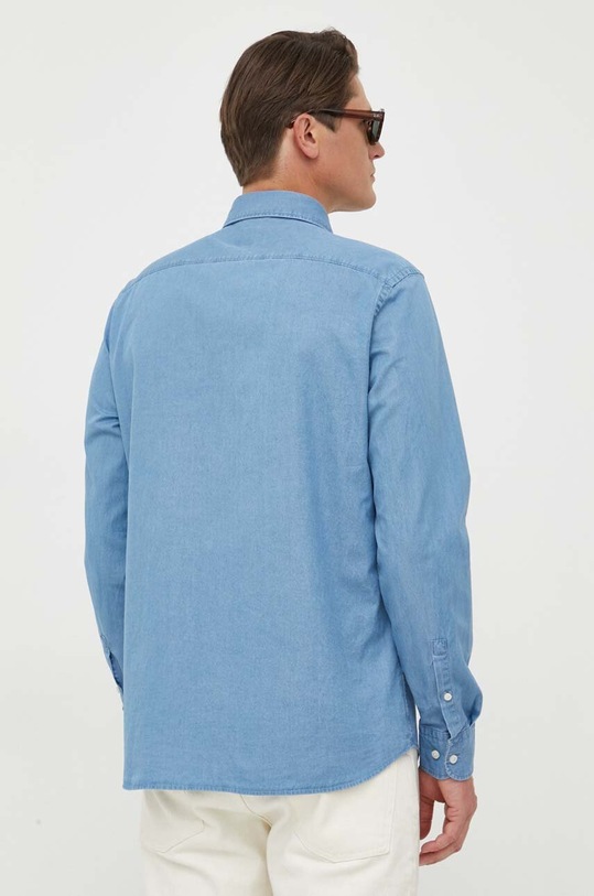 BOSS koszula bawełniana niebieski 50497438