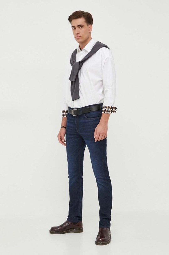 Бавовняна сорочка BOSS 50497381 білий AW23