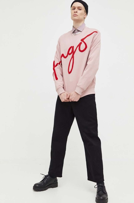 HUGO camicia in cotone granata 50495068