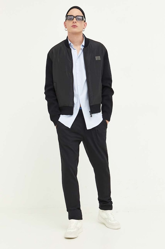 HUGO koszula bawełniana 50495092 niebieski AW23