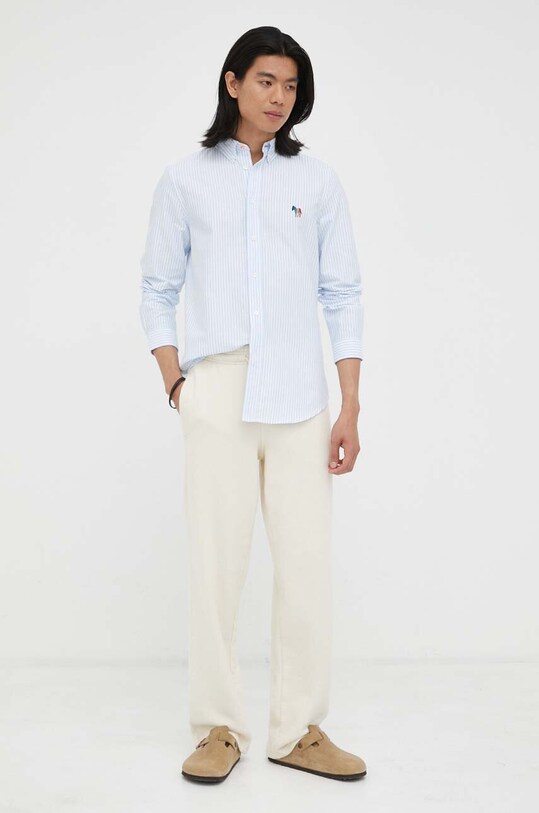 Odjeća Pamučna košulja PS Paul Smith M2R.599R.L21826 plava