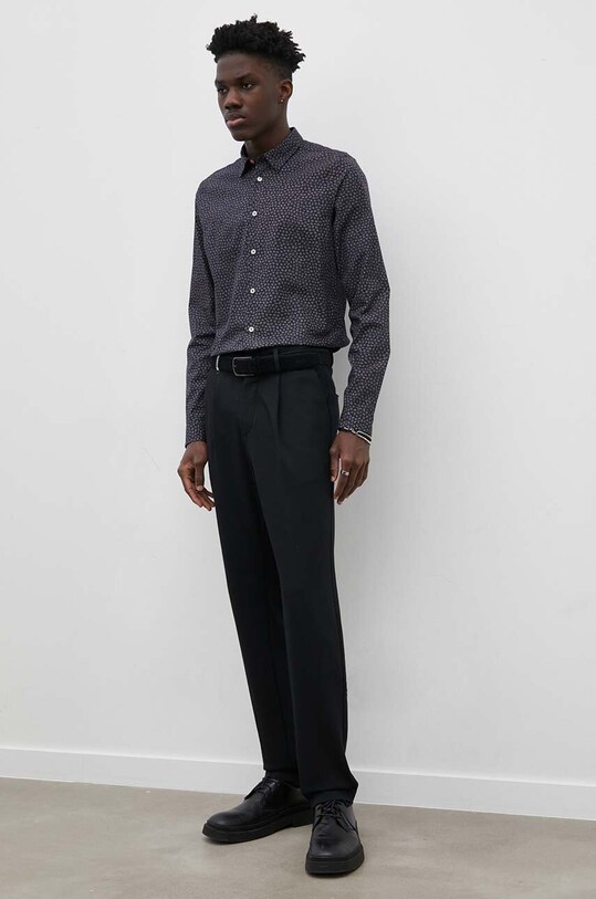 Îmbrăcăminte PS Paul Smith camasa din bumbac M2R.433R.L21839 negru