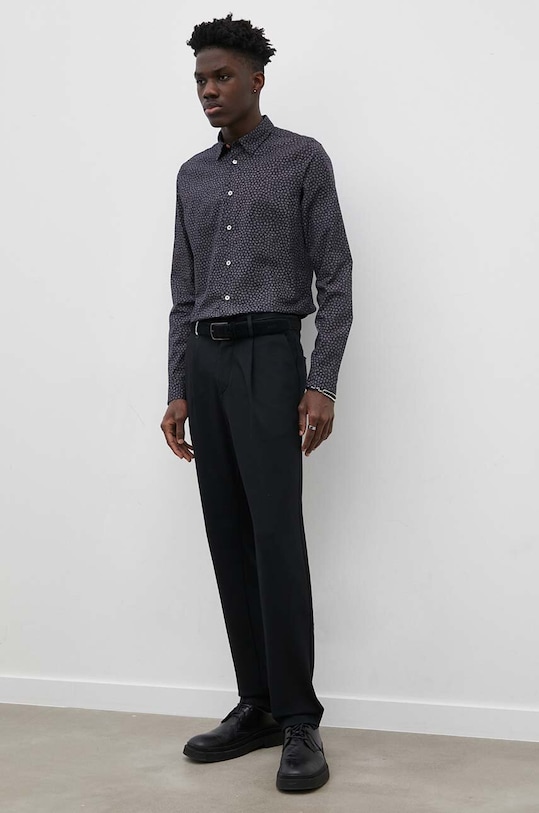 Odzież PS Paul Smith koszula bawełniana M2R.433R.L21839 czarny