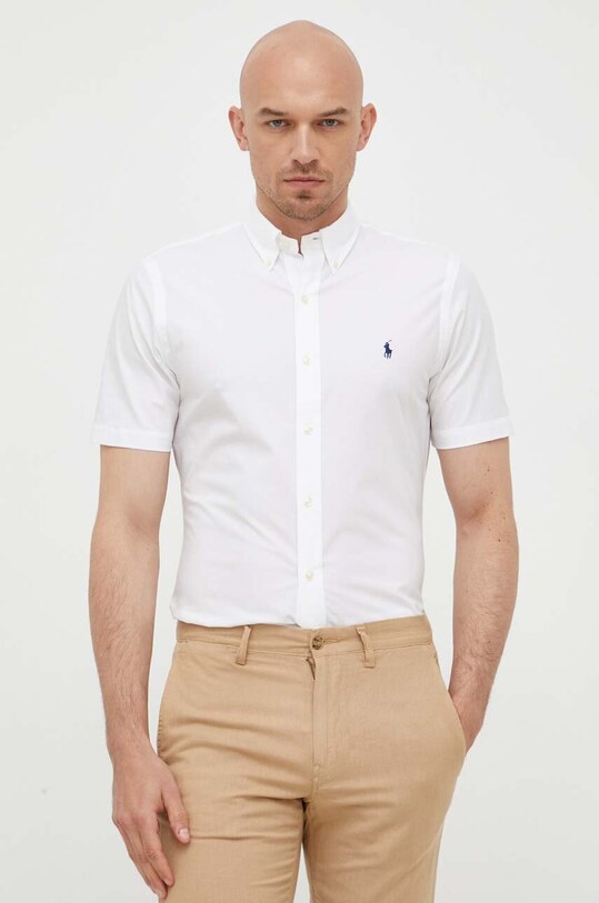 Polo Ralph Lauren koszula z elastanem biały 710872955
