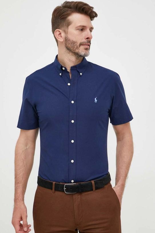 Košile Polo Ralph Lauren slim námořnická modř 710872955