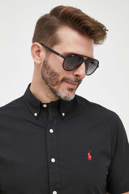 Πουκάμισο Polo Ralph Lauren 710872955 μαύρο