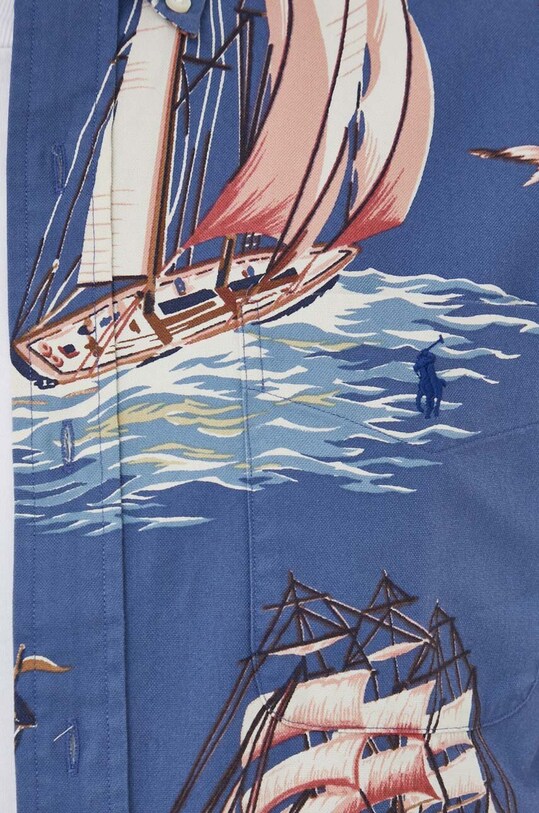Polo Ralph Lauren koszula bawełniana 710914024 niebieski AW23