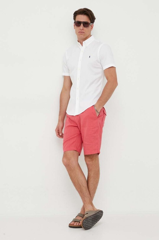Oblečení Košile Polo Ralph Lauren 710914495 bílá