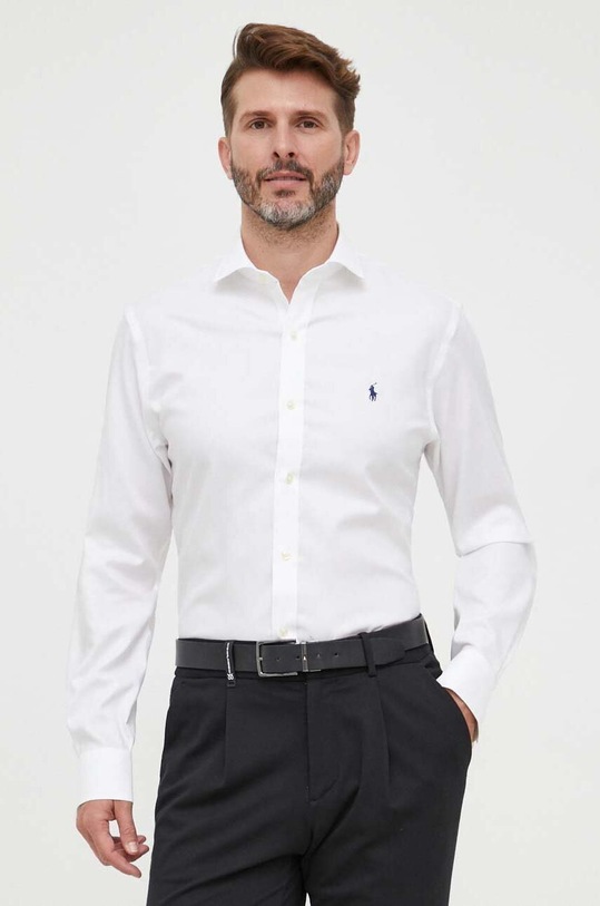 Бавовняна сорочка Polo Ralph Lauren 712873368 білий