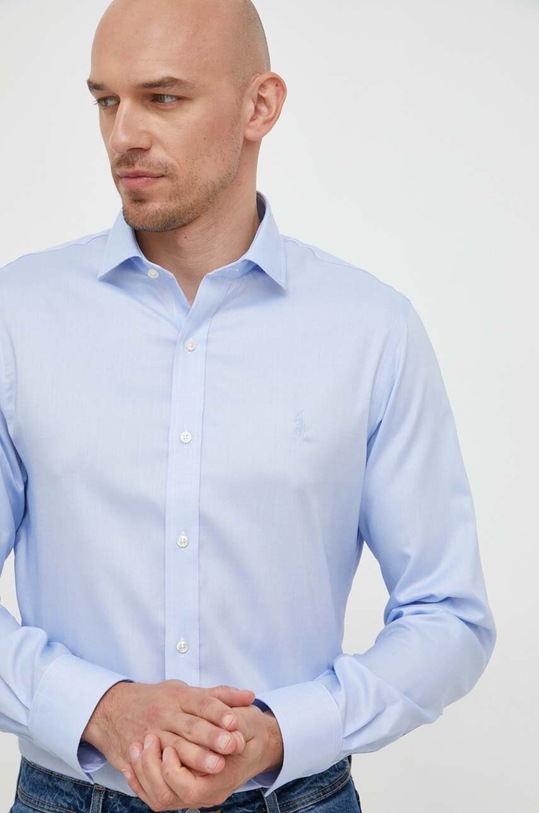 Polo Ralph Lauren koszula bawełniana 712873368 niebieski