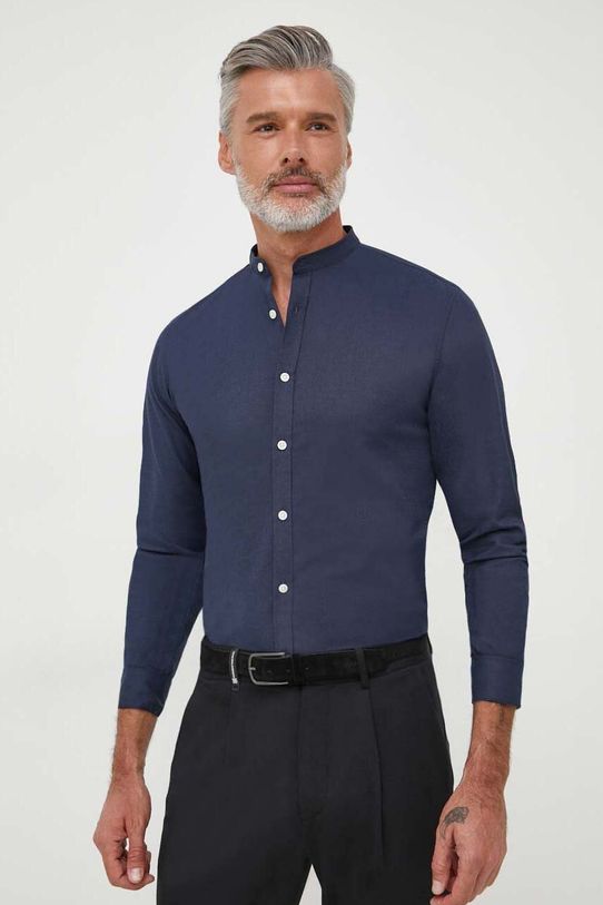 Πουκάμισο Lindbergh σκούρο μπλε 30.203174A.NAVY.MIX