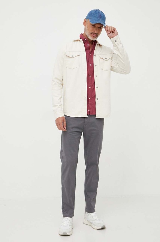 Pepe Jeans koszula bawełniana Fabio PM307753.278 różowy AW23