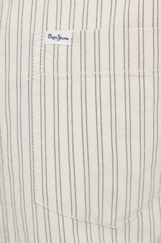 Pepe Jeans camasa din bumbac Chester PM308011.804 bej AW23