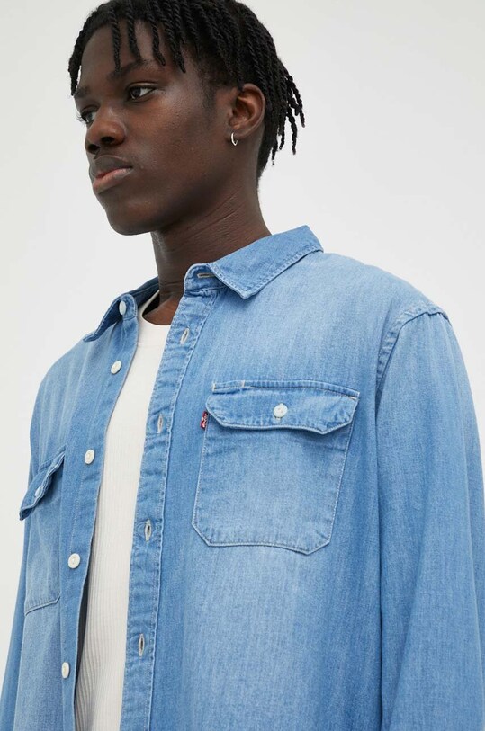 Levi's koszula jeansowa 19573.0212 niebieski