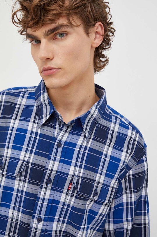 Levi's koszula bawełniana granatowy 19587.0256