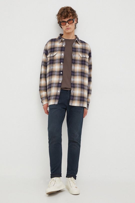 Βαμβακερό πουκάμισο Levi's 19573.0194 μπεζ AW23