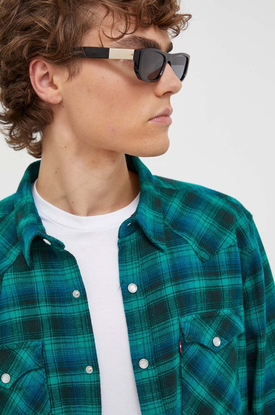 Levi's koszula bawełniana zielony 85744.0062