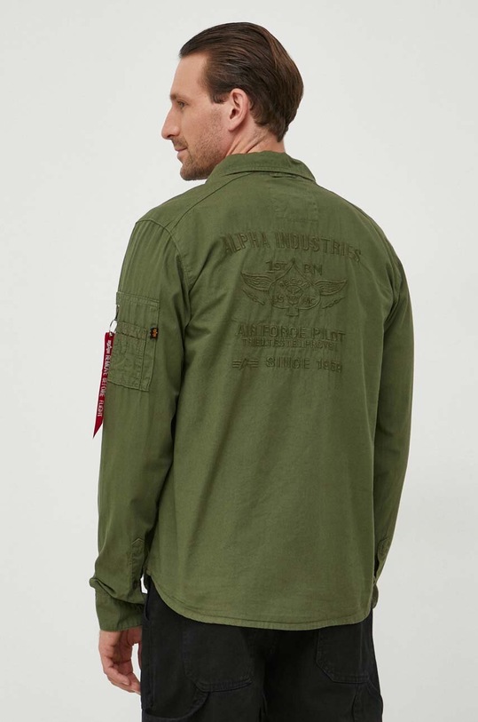 Oblečenie Bavlnená košeľa Alpha Industries 138422.142 zelená