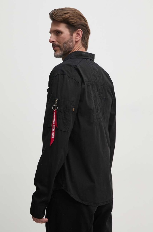 Одяг Бавовняна сорочка Alpha Industries 138422.142 чорний