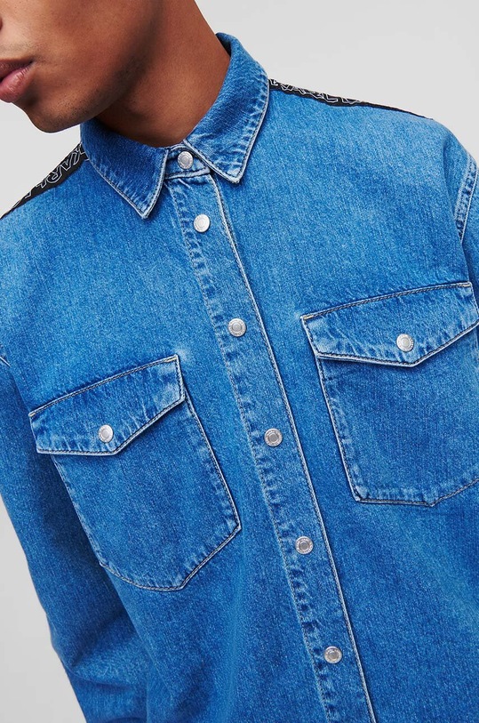 Rifľová košeľa Karl Lagerfeld Jeans modrá 235D1600