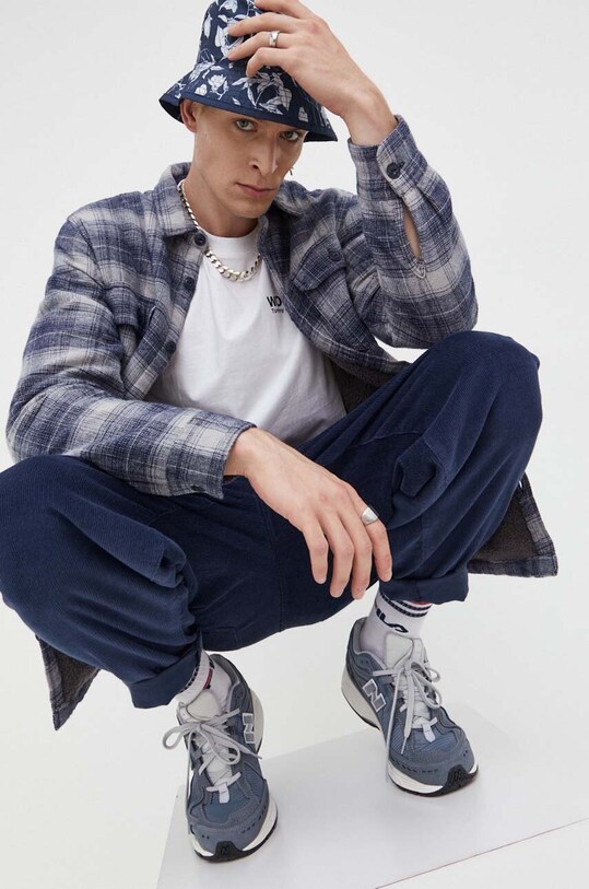Bavlnená košeľa Quiksilver EQYWT04511 sivá AW23