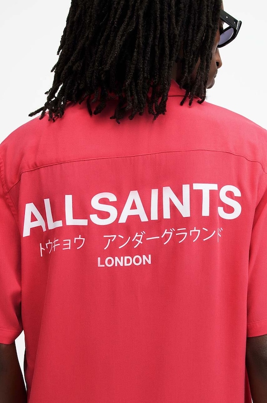 Одяг Сорочка AllSaints MS209Y помаранчевий