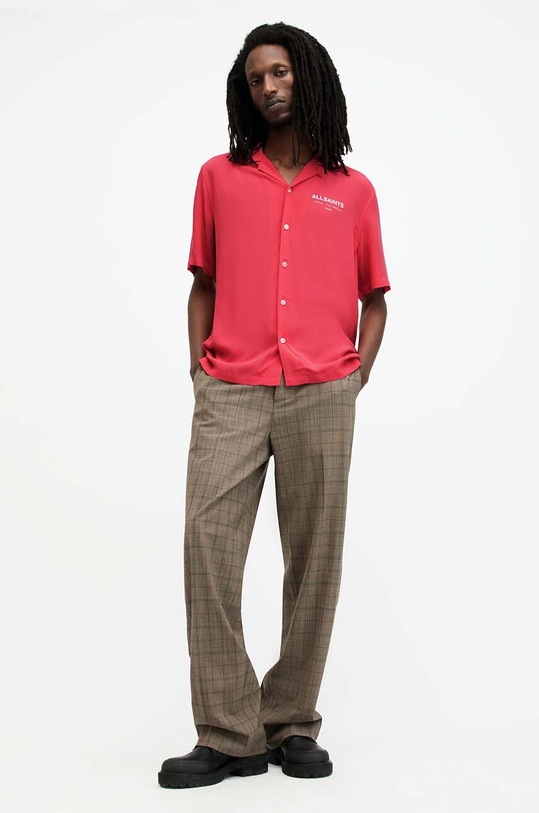 Сорочка AllSaints MS209Y помаранчевий