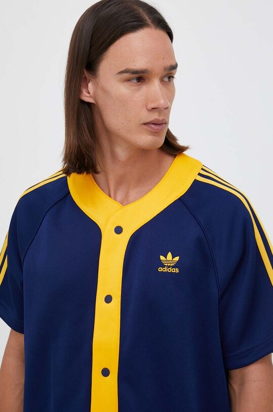 Πουκάμισο adidas Originals σκούρο μπλε IM4458