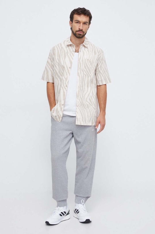 Îmbrăcăminte adidas Originals camasa din bumbac IL5198 bej