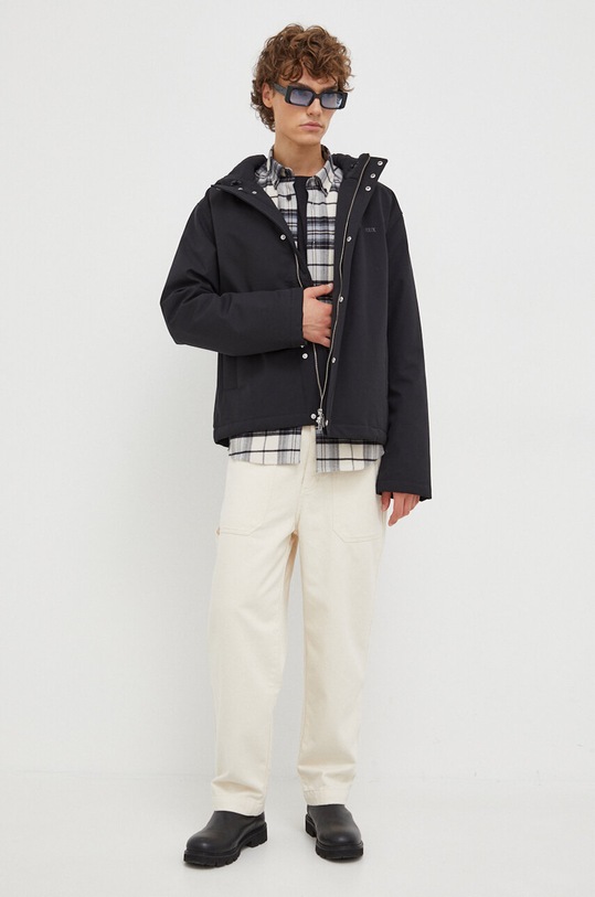 Βαμβακερό πουκάμισο Drykorn 47348.148023 μπεζ AW23