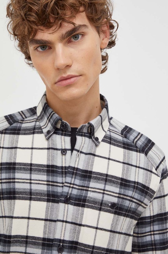 Βαμβακερό πουκάμισο Drykorn μπεζ 47348.148023